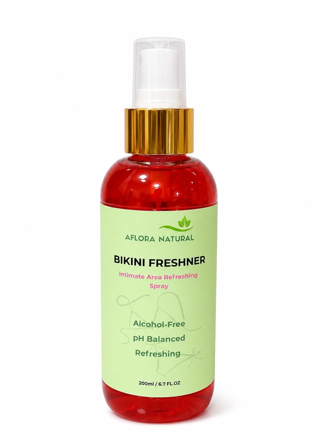 517nGObCfUL.jpg AFLORA NATURALBikini Freshener Spray, Daily Refreshing Mist for Women, Alcohol-Free Personal Care, 200ml - Image 1