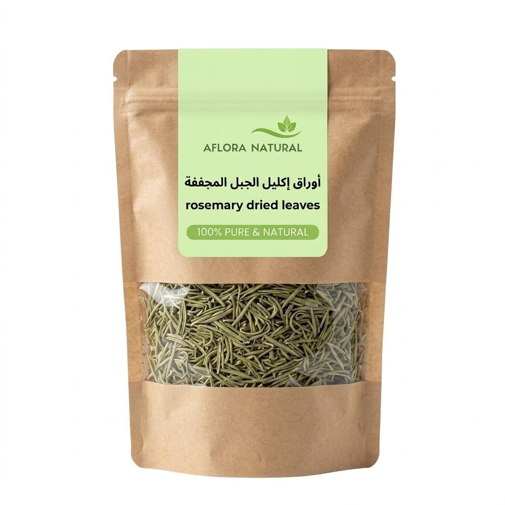 611oMyivzyL.jpg AFLORA NATURALDried Rosemary Leaves, Rosmarinus Officinalis, 100% Pure Wild-Harvested, Whole Needles for Hair Rinses, Skincare, Infusions, 100g - Image 1