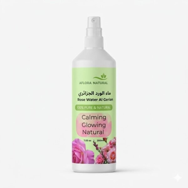 Algerian Rose Water Face & Body Toner, 200ml