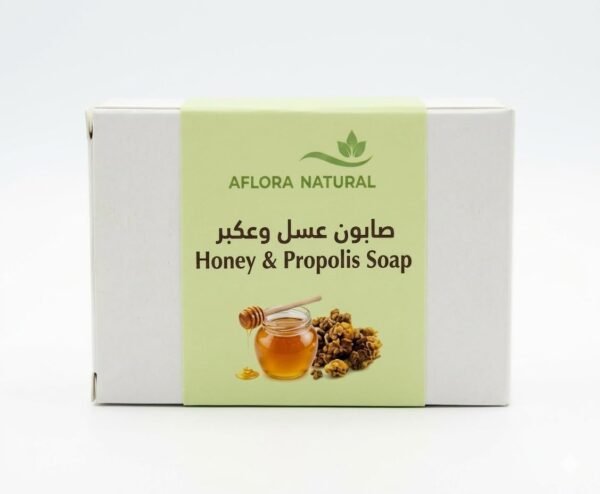 Aflora Natural Honey and Propolis Soap Bar, Ultra-Moisturising, Nourishing, Artisan Bee Extract, for Radiant and Supple Skin