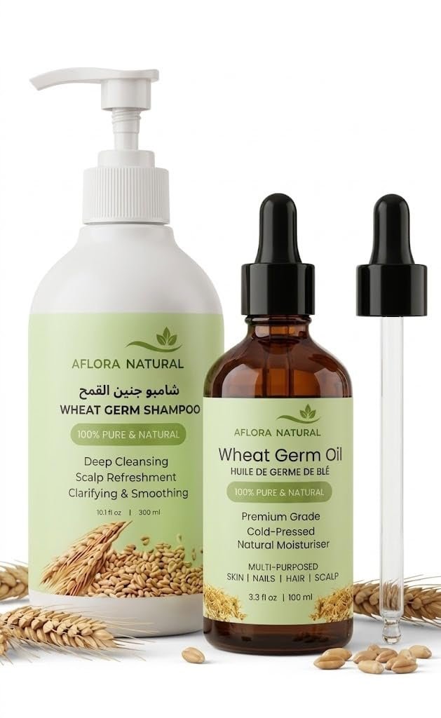 Complete Wheat Germ Beauty Duo  Clarifying Shampoo and Multi-Purpose Cosmetic Oil