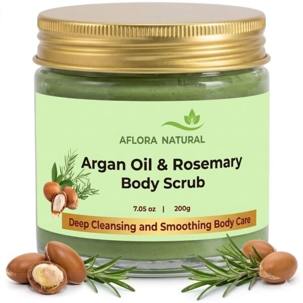 Moroccan Sugar Scrub with Argan Oil and Rosemary, 200g