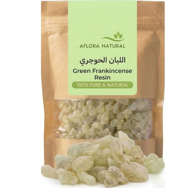 Premium-Grade Green Luban Frankincense Resins, 100Gram