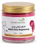 AFLORA NATURAL Bikini Pink Brightening & Moisturising Cream, Deep Hydration, Strong Floral Fragrance, Shea Butter, 250ml