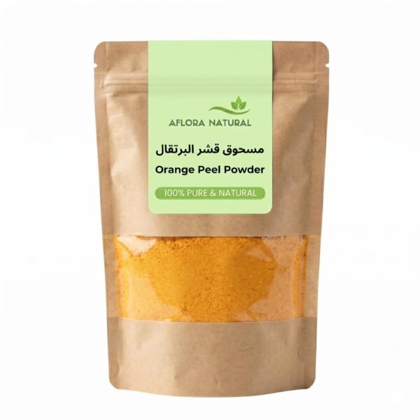 Aflora Natural Orange Peel Powder for Skin Radiance, 100% Pure, Fine Sifted, Glowing Complexion, 100g