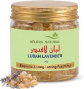 Luban Lavender Resin Incense, Premium Frankincense Tears with Floral Notes 50g