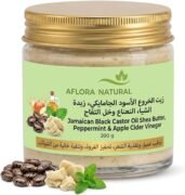 Jamaican Black Castor Oil Leave-In Conditioner with Shea Butter Peppermint and Apple Cider Vinegar, 200g