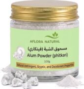 Purified Alum Powder (Phitkari), 100g