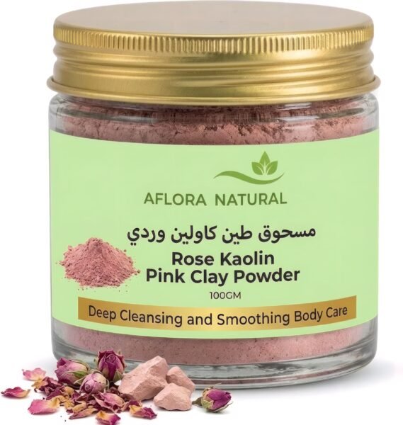 Rose Kaolin Pink Clay Powder, 100g