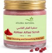 Aflora Natural Aker Fassi Radiance Body Scrub, Brightening and Smoothing Exfoliant, Botanical Treatment, 200g